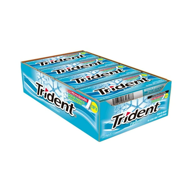 Goma de Mascar Trident Freshmint 12 Paquetes