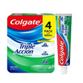 Pasta Dental Colgate Triple Acción Menta Original Anticaries 4 pzas de 150 ml c/u