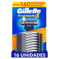 Rastrillos Gillette Prestobarba3 Extra Suave con 3 Hojas 16 pzas
