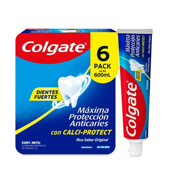 Pasta Dental Colgate Máxima Protección Anticaries 6 pzas de 100 ml c/u