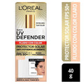Protector Solar Diario FPS50+ L'Oréal Paris UV Defender Fluido Tono Claro 40 g