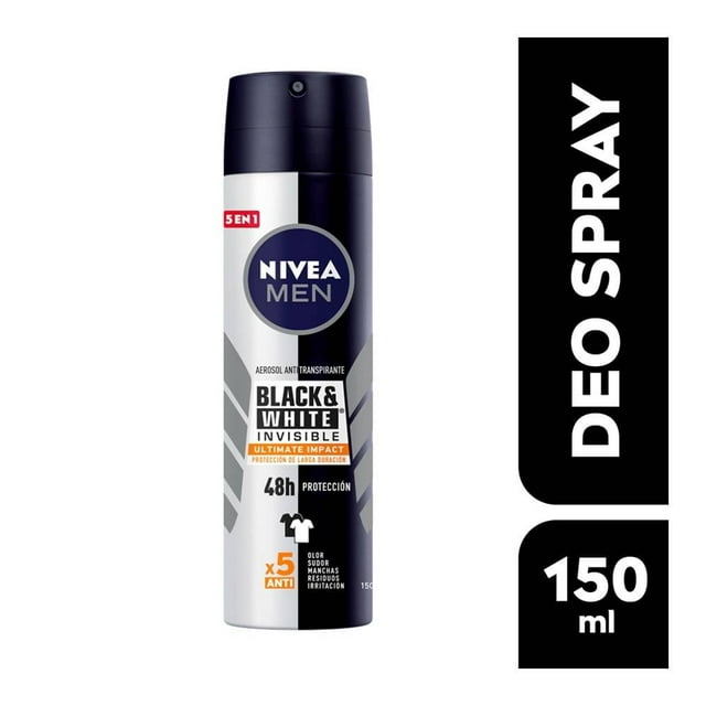 Antitranspirante NIVEA MEN invisible black & white ultimate spray 150 ml