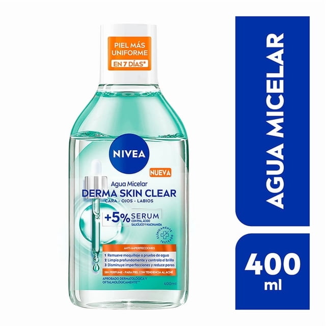 Agua micelar Nivea Dermaskin 400 ml