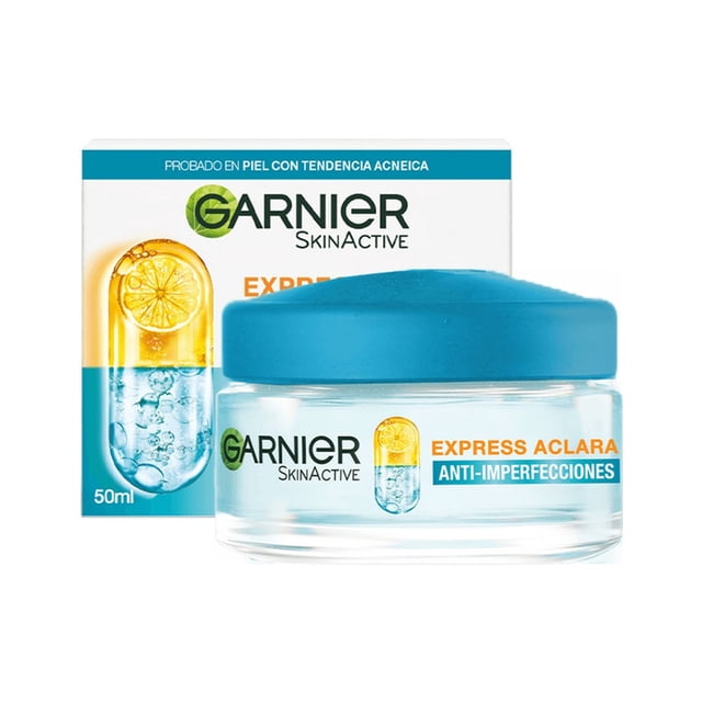 Gel facial Garnier skin active matificante antiimperfecciones vitamina c, ácido glicólico, niacinamida 50 ml