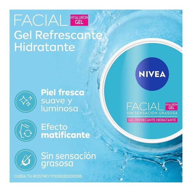 Hyaluron gel 375 ml Nivea Facial 7 en 1 Gel hidratante con ácido hialurónico 375 ml