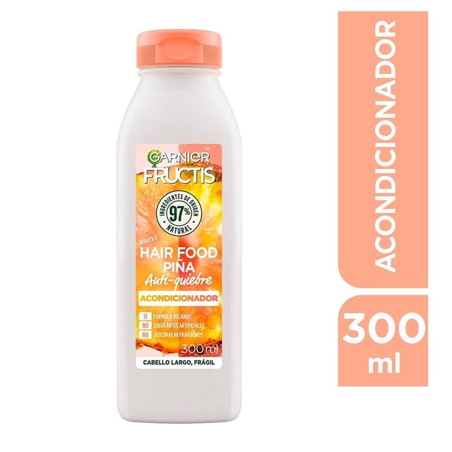 Shampoo y Acondicionador Garnier Fructis Hairfood Piña para cabello largo