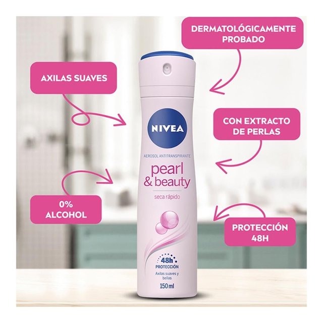 Antitranspirante NIVEA pearl & beauty spray 150 ml