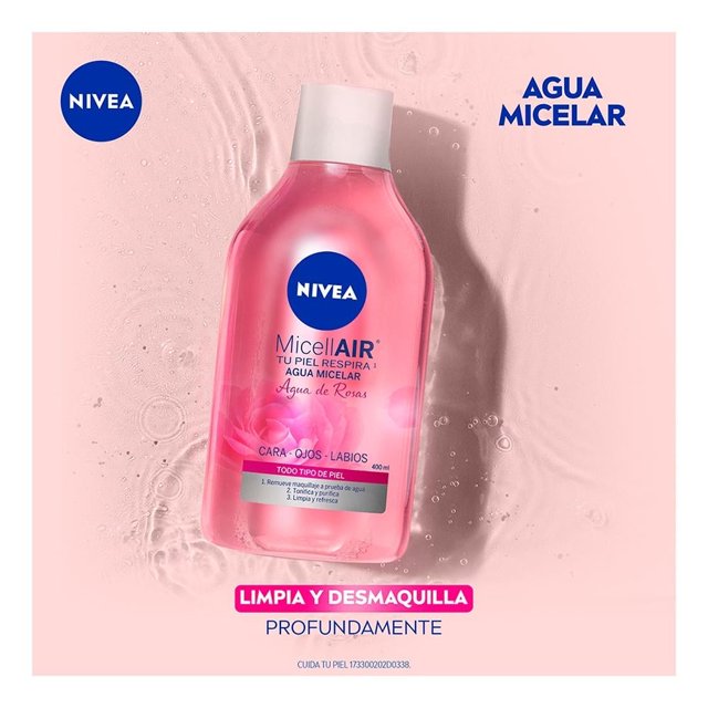 Agua micelar desmaquillante NIVEA Agua de Rosas todo tipo de piel 400 ml