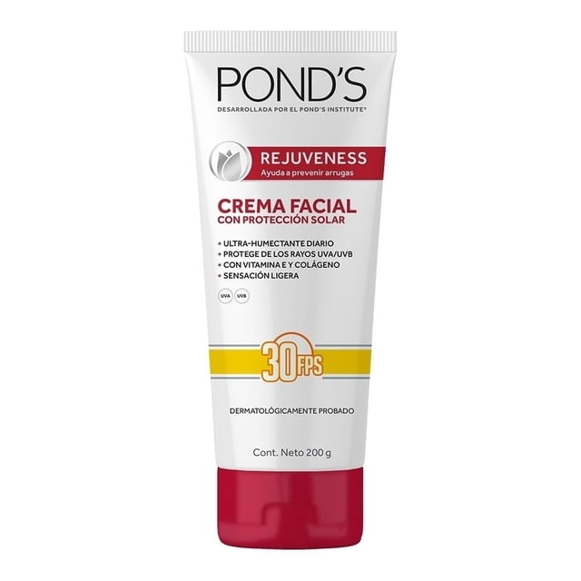 Crema facial anti-arrugas Pond's Rejuveness con protector solar 30 fps 200 g