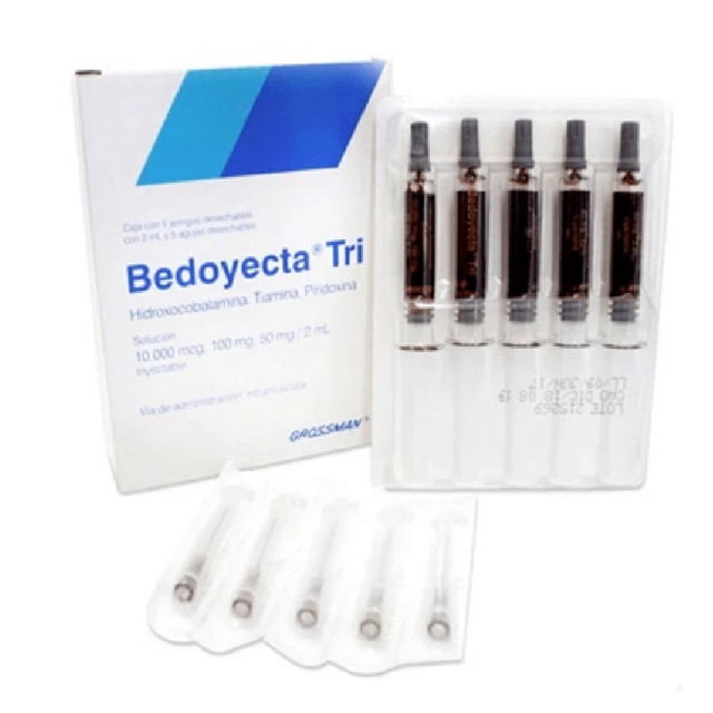 Bedoyecta Tri solución inyectable 5 pzas