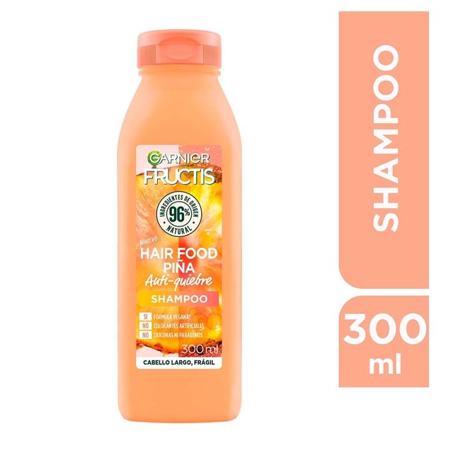 Shampoo y Acondicionador Garnier Fructis Hairfood Piña para cabello largo