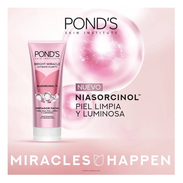 Limpiador facial Pond's Bright Miracle Ultimate Clarity Niasorcinol antimanchas 100 g