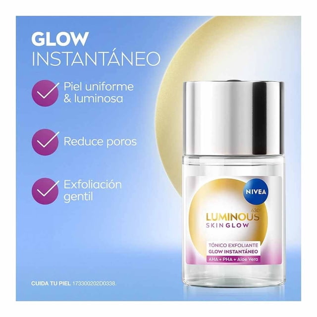 Tónico exfoliante Nivea Skin glow glow instantáneo 100ml