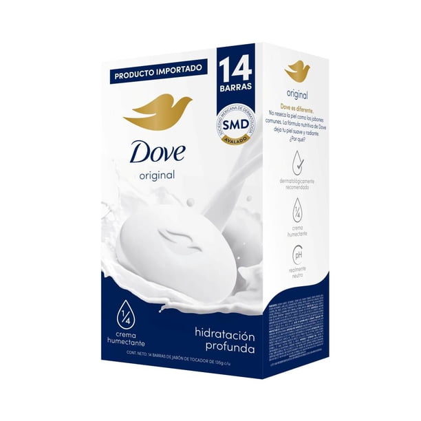 Jabón en Barra Dove Original 14 pzas de 135 g c/u