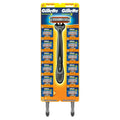 Rastrillo Gillette Prestobarba3 con 3 Hojas 12 pzas