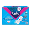Toallas Femeninas Saba Ultra Invisible 60 pzas