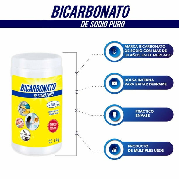 Bicarbonato de Sodio Puro Racel 1 kg