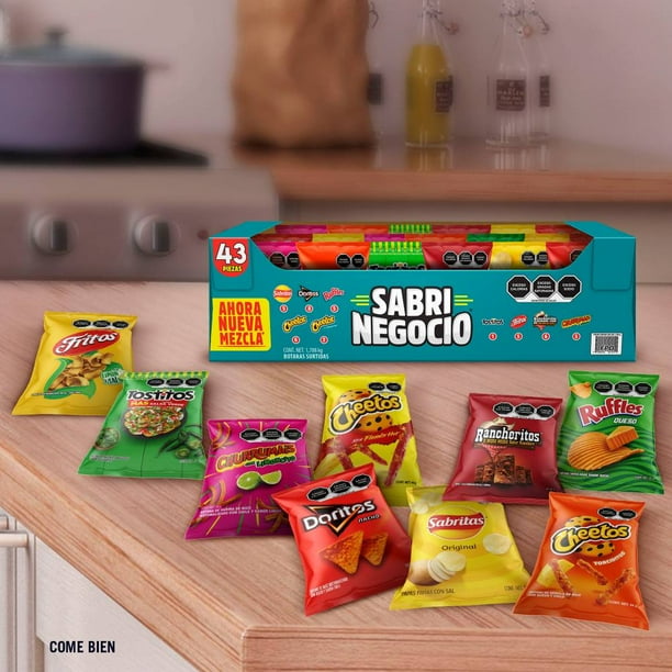 Surtido de Botanas Sabritas Sabrinegocio con 43 pzas