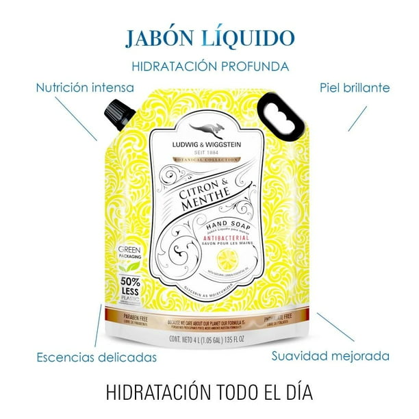 Jabón Líquido Para Manos Ludwig & Wiggstein Botanical Collection 4 L