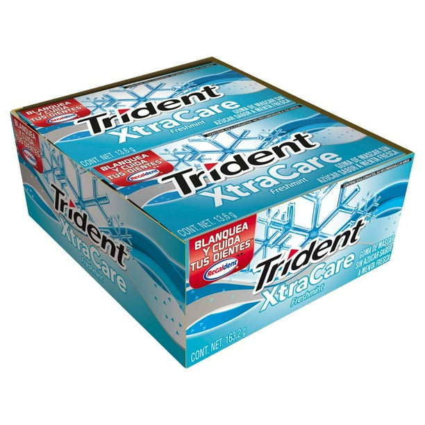 Goma de Mascar Trident XtraCare Freshmint 12 piezas