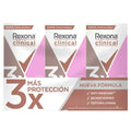 Antitranspirante Rexona Woman Clinical Classic 3 pzas de 58 g c/u