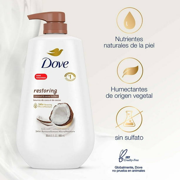 Jabón Líquido Corporal Dove Coco Cocoa 905 ml