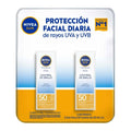 Nivea Sun Shine Control Mattifying Face Sunscreen SPF50+ 2 pcs, 50 ml each