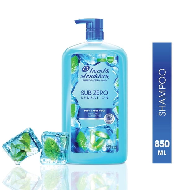 Shampoo Head & Shoulders Sub Zero Sensation Menta y Aloe Control Caspa 850 ml