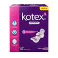 Toallas Femeninas Kotex Nocturna extralarga con Alas 50 pzas