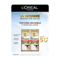 Protector Solar Diario L'Oréal UV Defender Fluido Invisible Anti-Fotoenvejecimiento 2 Pack 40 g c/u