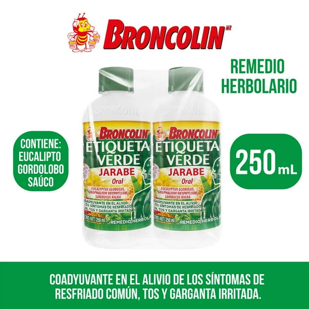 Broncolin Syrup Green Label 2 pcs of 250 ml each – JMS Virtual Inc