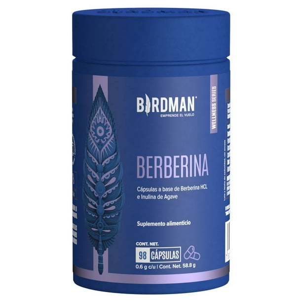 Suplemento Alimenticio Birdman Berberina 98 Cápsulas