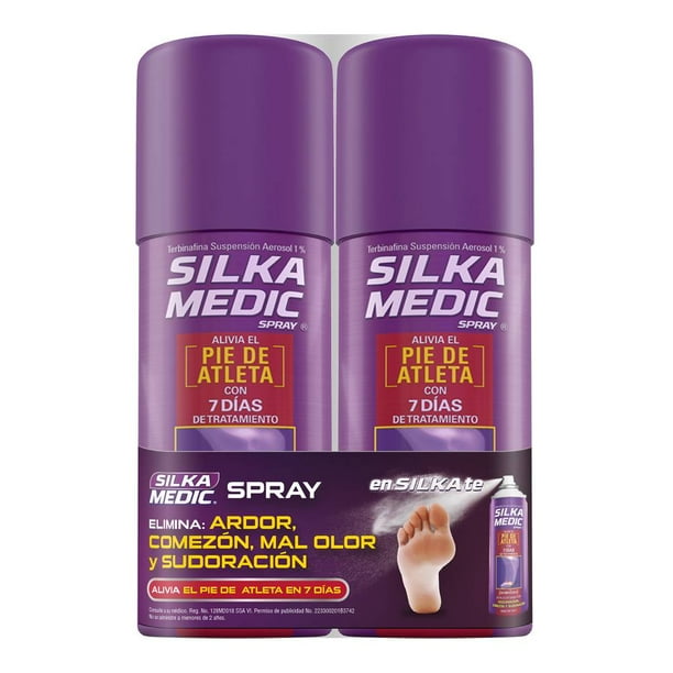 Terbinafina Silka Medic Spray 2 pzas de 150 ml c/u