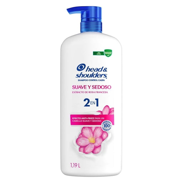 Shampoo Head & Shoulders Base Suave y Sedoso 2 en 1 con 1.19 L
