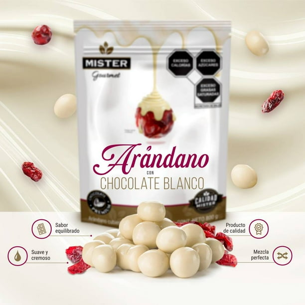 Arándanos Mister Gourmet con Chocolate Blanco 800 g