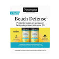 Set Protector Solar Neutrogena BEACH DEFENSE 2 pzas en Spray FPS 50 de 180 g c/u