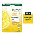 Mascarilla facial en tela Garnier Skin Active express aclara tono uniforme 28 g