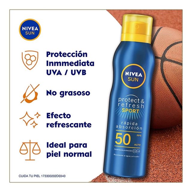 Protector solar corporal NIVEA SUN Protect & Refresh fps 50+ 200 ml
