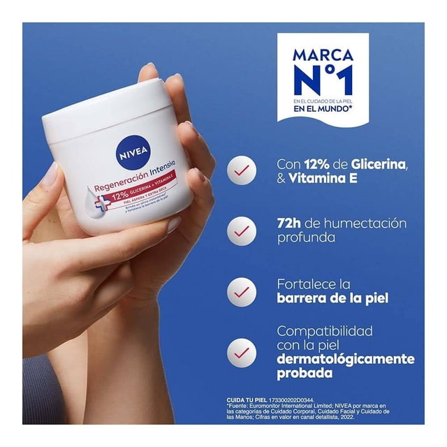 Crema corporal Nivea Regeneración intensiva crema corporal humectante regeneración intensiva 400ml