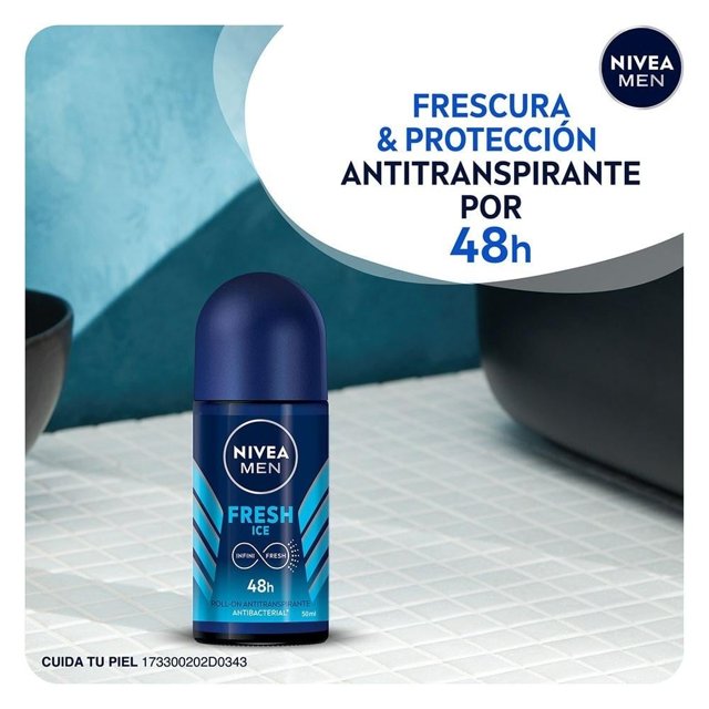 Antitranspirante NIVEA MEN Fresh Ice fresh ice antibacterial roll on 50 ml