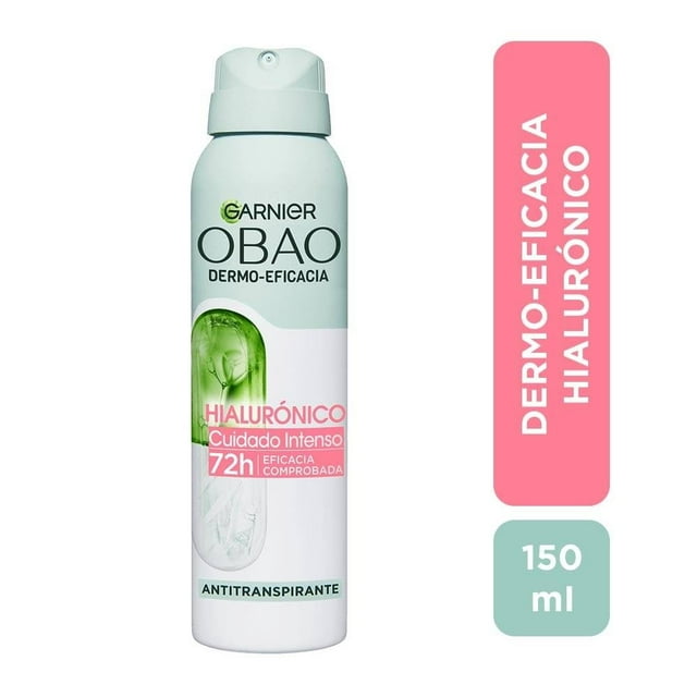 Antitraspirante Garnier Obao dermo eficacia aerosol hialurónico cuidado intenso 150 ml
