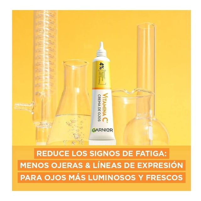 Crema para ojos Garnier Skin Active express aclara vitamina C antiojeras 15 ml