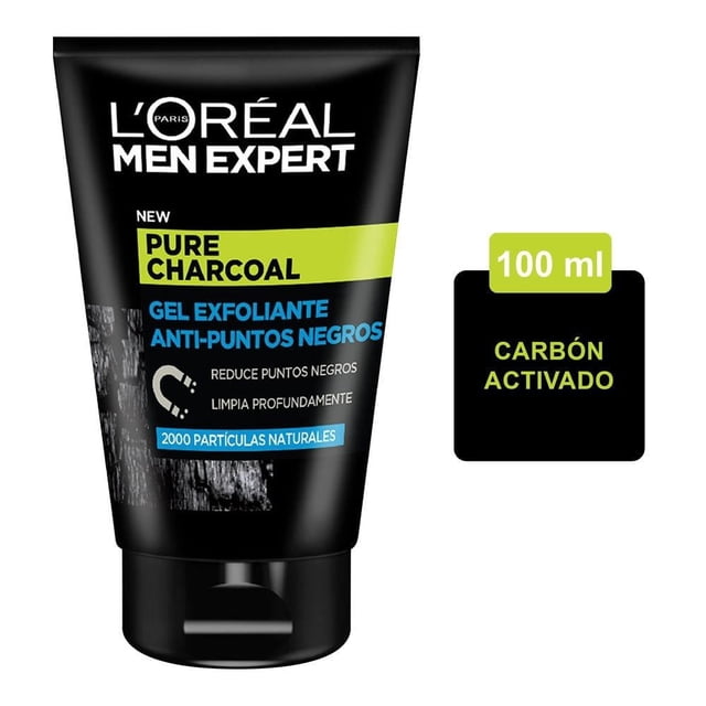 Gel exfoliante L'Oréal Men Expert pure charcoal 100 ml