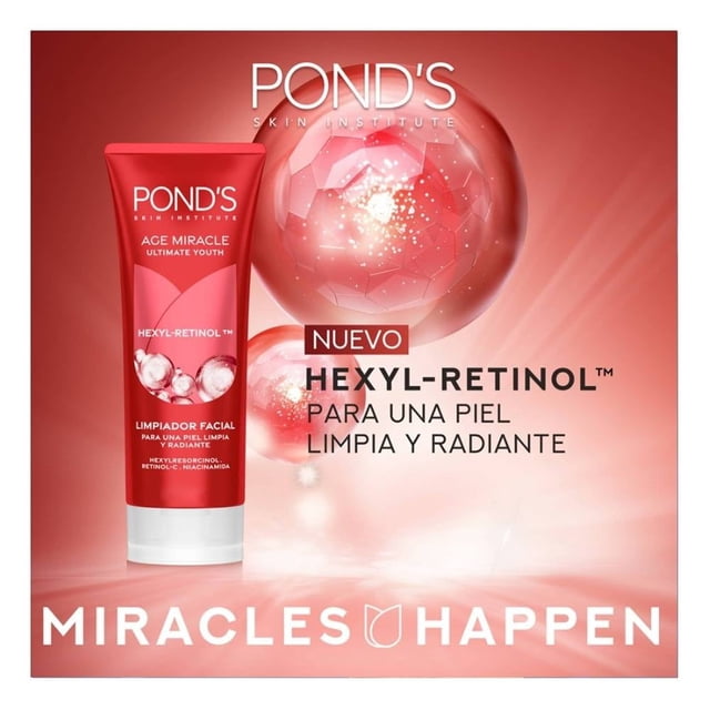 Limpiador facial Pond's Age Miracle Ultimate Youth Hexyl Retinol antiedad 100 g